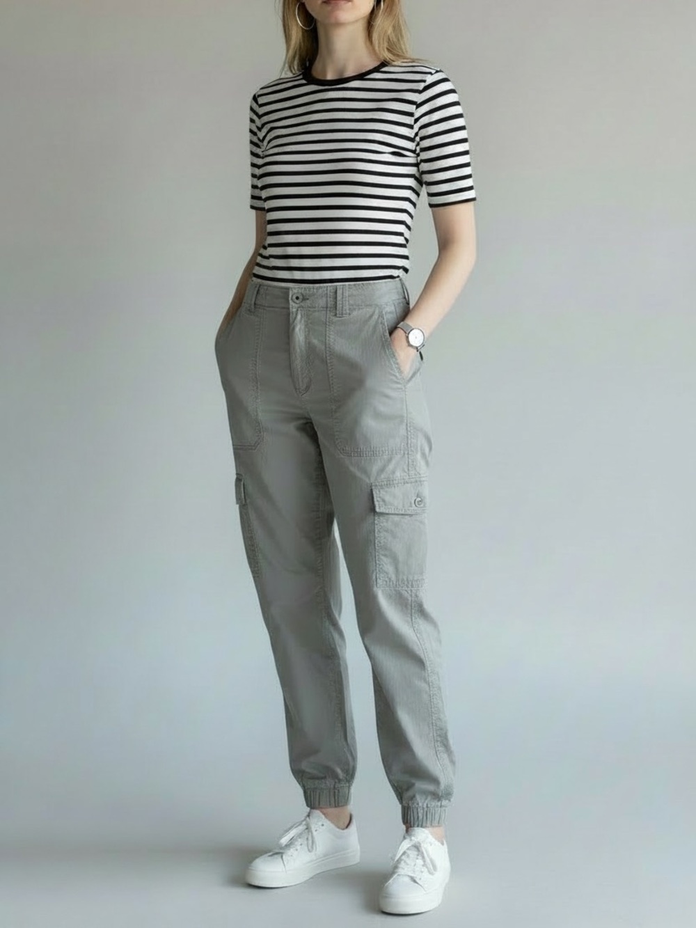 🦡 Marks & Spencer High-Waisted Tapered Cargo Pants